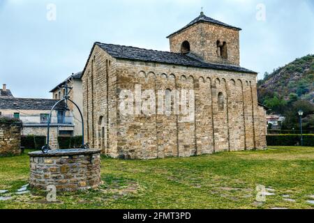 Kirche von San Caprasio in Santa Cruz de la Seros, Huesca Aragon Spanien Stockfoto