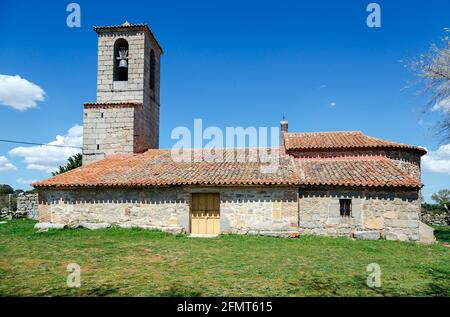 Kirche von Vicolozano, Provinz Avila Spanien. Stockfoto