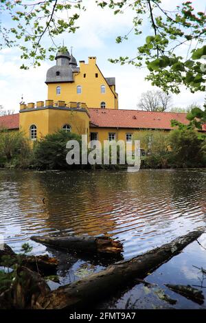 Schloss holte oder Holter Schloss, barockes Wasserschloss aus dem 17. Jahrhundert, Schloss Holte-Stukenbrock, Nordrhein-Westfalen, Deutschland Stockfoto