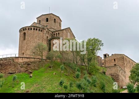 Parador de Cardona, 9. Jahrhundert mittelalterliche Hang Burg, in der Nähe von Barcelona, Katalonien, Cardona, Spanien Stockfoto