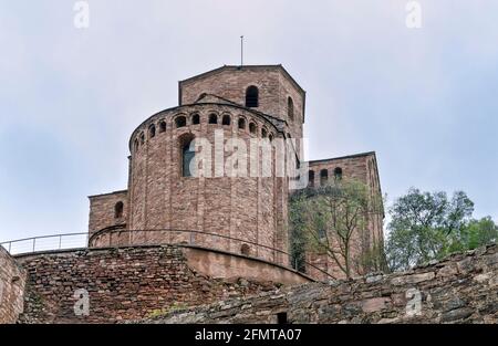 Parador de Cardona, 9. Jahrhundert mittelalterliche Hang Burg, in der Nähe von Barcelona, Katalonien, Cardona, Spanien Stockfoto