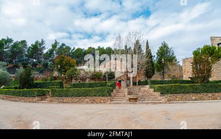 Castellnou de Bages ist eine Gemeinde in der Region Bages, in der Provinz Barcelona (Spanien) Stockfoto