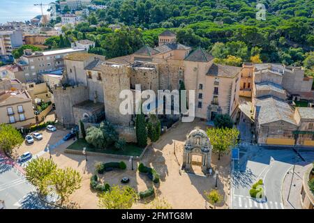 Kloster Sant Feliu de Guixols an der Costa Brava, Provinz Girona, Spanien. Stockfoto