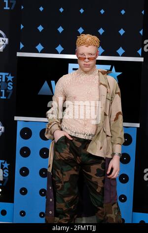 LOS ANGELES - JUN 25: Shaun Ross bei den BET Awards 2017 im Microsoft Theater am 25. Juni 2017 in Los Angeles, CA Stockfoto