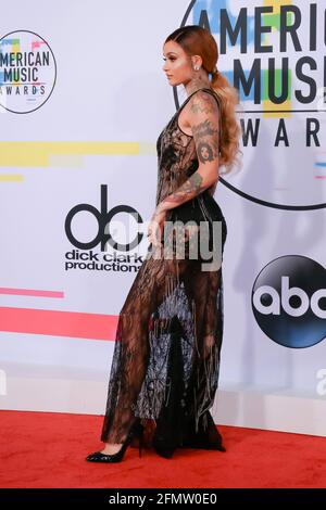 LOS ANGELES - NOV 19: Kehlani bei den American Music Awards 2017 im Microsoft Theater am 19. November 2017 in Los Angeles, CA Stockfoto