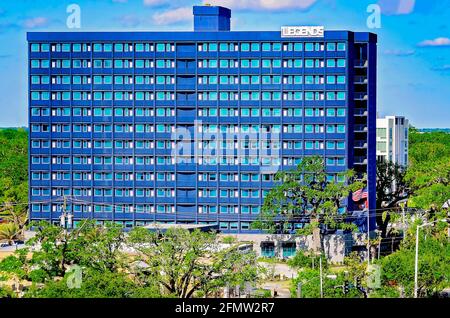 Das Hotel Legends ist in dieser Luftaufnahme vom 8. Mai 2021 in Biloxi, Mississippi, abgebildet. Stockfoto