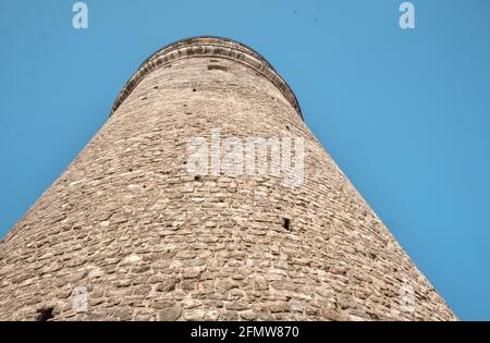 Galata Turm istanbul von genuesischen Matrosen für die Beobachtung von bosporus von konstantinopel gegründet. Foto, das am frühen Morgen aufgenommen wurde. Stockfoto