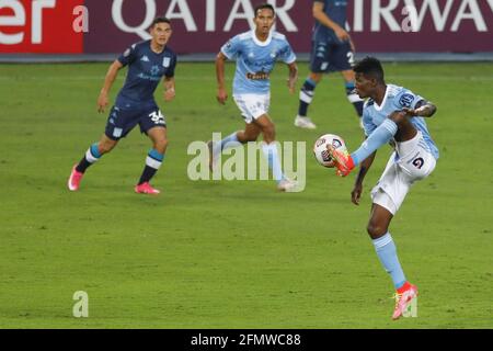 Lima, Peru. Mai 2021. W. Corozobeim Fußballspiel Copa Libertadores zwischen Sporting Cristal (PER) x Racing (ARG) im Estádio Nacional del Peru in Lima, Peru. Kredit: SPP Sport Pressefoto. /Alamy Live News Stockfoto