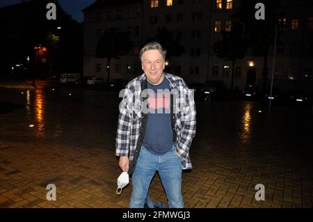 Jörg Kachelmann bei der Ankunft zur TV-Aufzeichnung der Talkshow 'Riverboat' im Studio 3 der Media City Leipzig. Leipzig, 11.05.2021 Stockfoto