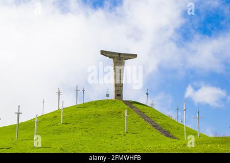 Didgori-Denkmal in Didgori, Georgien. Famousn Wahrzeichen und Ort. Stockfoto
