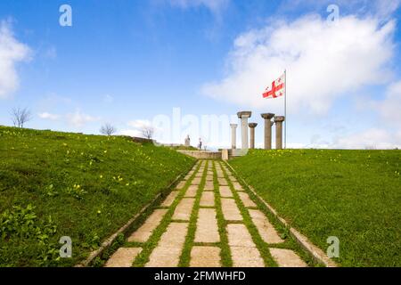 Didgori-Denkmal in Didgori, Georgien. Famousn Wahrzeichen und Ort. Stockfoto