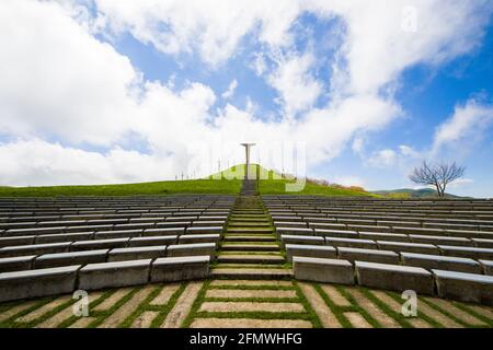Didgori-Denkmal in Didgori, Georgien. Famousn Wahrzeichen und Ort. Stockfoto