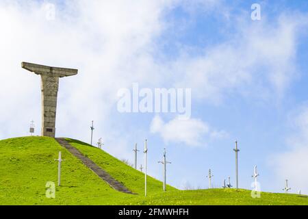 Didgori-Denkmal in Didgori, Georgien. Famousn Wahrzeichen und Ort. Stockfoto