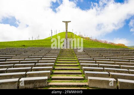 Didgori-Denkmal in Didgori, Georgien. Famousn Wahrzeichen und Ort. Stockfoto