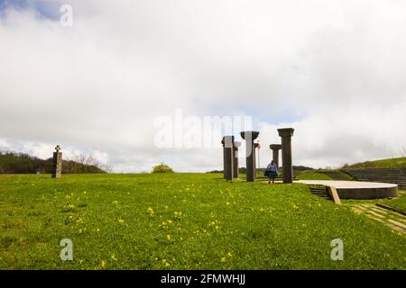 Didgori-Denkmal in Didgori, Georgien. Famousn Wahrzeichen und Ort. Stockfoto