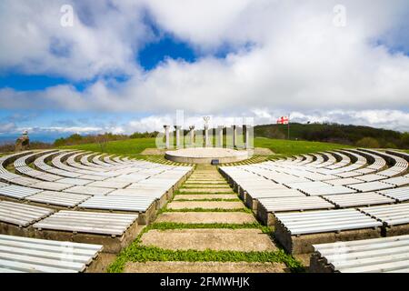 Didgori-Denkmal in Didgori, Georgien. Famousn Wahrzeichen und Ort. Stockfoto