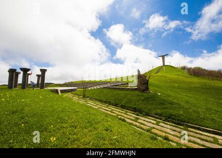 Didgori-Denkmal in Didgori, Georgien. Famousn Wahrzeichen und Ort. Stockfoto
