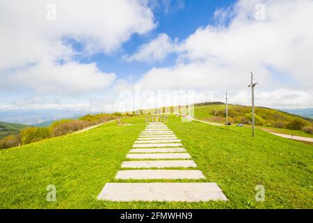 Didgori-Denkmal in Didgori, Georgien. Famousn Wahrzeichen und Ort. Stockfoto