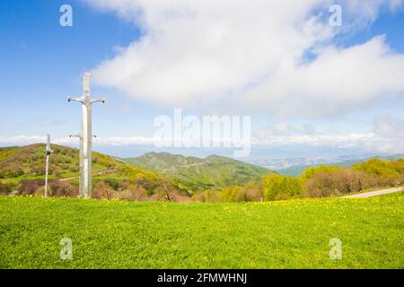Didgori-Denkmal in Didgori, Georgien. Famousn Wahrzeichen und Ort. Stockfoto
