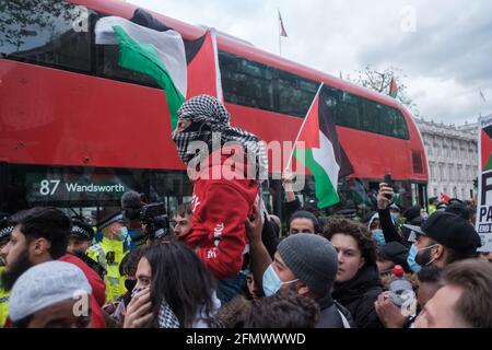 Notrallye für Jerusalem, rettet den Sheikh Jarrah-Protest in London Stockfoto