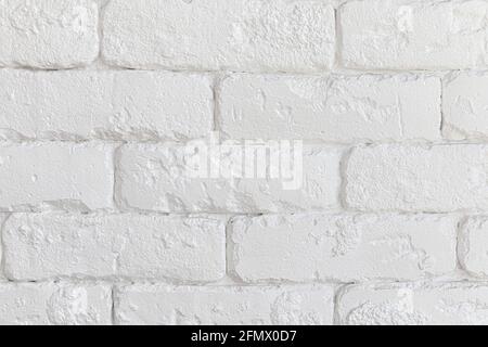 Abstrakter urbaner Hintergrund. Moderne weiße Backsteinwände Stockfoto