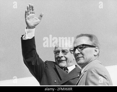 Honecker, Erich, 25.8.1912 - 29.5.1994, deutscher Politiker (Sozialistische Einheitspartei Deutschlands), ZUSÄTZLICHE-RIGHTS-CLEARANCE-INFO-NOT-AVAILABLE Stockfoto