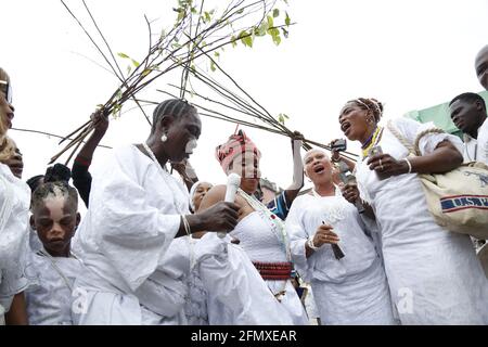 Osun Osogbo Trommeln und Tanz. Stockfoto