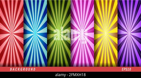 Set von abstrakten Vektormustern für eine Vielzahl von Anwendungen, Hintergründen, Banner, Poster, Texturen, Drucke und Design. Vektorgrafiken Stock Vektor