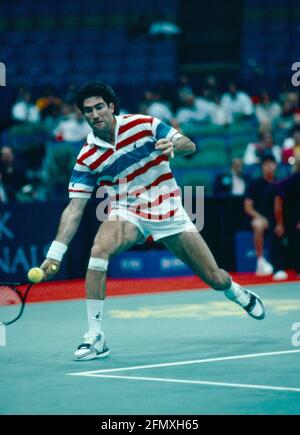 Der amerikanische Tennisspieler und Trainer Brad Gilbert, 1990er Jahre Stockfoto