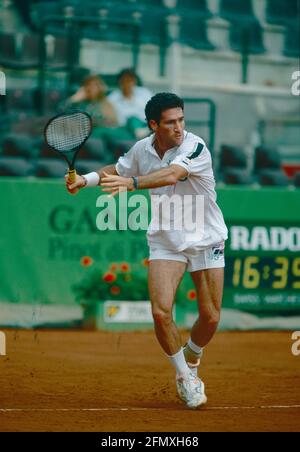 Der amerikanische Tennisspieler und Trainer Brad Gilbert, 1990er Jahre Stockfoto