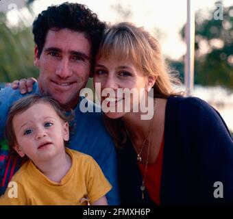 Der amerikanische Tennisspieler und Trainer Brad Gilbert, 1990er Jahre Stockfoto