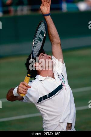 Der amerikanische Tennisspieler und Trainer Brad Gilbert, 1990er Jahre Stockfoto