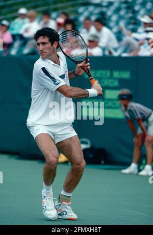 Der amerikanische Tennisspieler und Trainer Brad Gilbert, 1990er Jahre Stockfoto