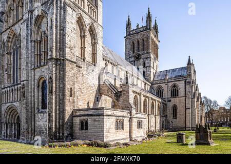 Selby Abbey, Selby, North Yorkshire, England, Großbritannien Stockfoto