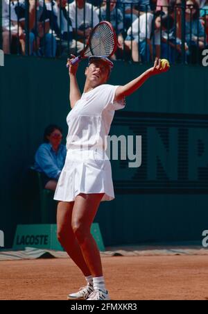 Britischer Tennisspieler Jo Durie, Roland Garros, Frankreich 1992 Stockfoto