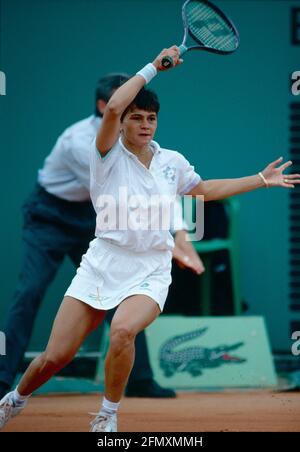 Rumänischer Tennisspieler Ruxandra Dragomir, Roland Garros, Frankreich 1993 Stockfoto