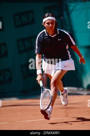 Rumänischer Tennisspieler Ruxandra Dragomir, Roland Garros, Frankreich 1997 Stockfoto