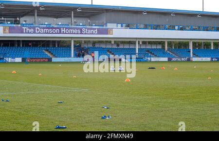 Solihull, Großbritannien. Mai 2021. Allgemeiner Blick in das Stadion während des Spiels der Vanarama National League zwischen Solihull Moors & Weymouth im SportNation.be-t-Stadion in Solihull, England Credit: SPP Sport Press Foto. /Alamy Live News Stockfoto