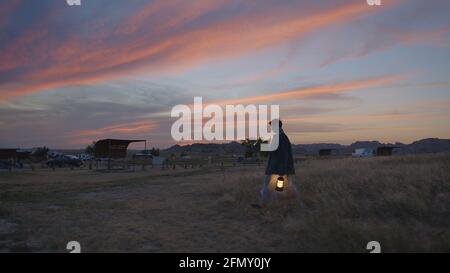 Nomadland Jahr : 2020 USA Regie : Chloe Zhao Frances McDormand Stockfoto