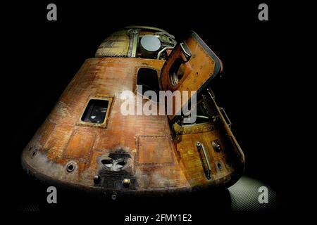 Apollo 14 Command Module im Kennedy Space Center Visitor Complex, Florida Stockfoto