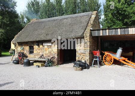 Moor Village and Museum, Glenbiegh, West County Kerry, Irland. Stockfoto