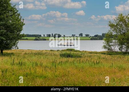 Das Boot Rutland Belle in Rutland Water, Rutland, England, Großbritannien Stockfoto