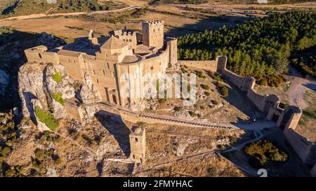 Schloss von Loarre in der Provinz Huesca, Spanien Stockfoto