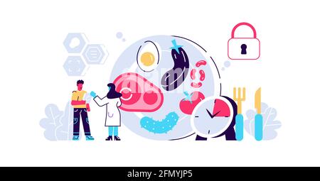 Zeit Ernährung und richtige gesunde Ernährung Plan Stock Vektor