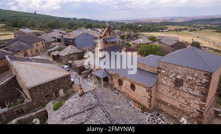 El Muyo Dorf in der Provinz Segovia, Spanien Stockfoto