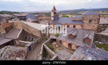 El Muyo Dorf in der Provinz Segovia, Spanien Stockfoto