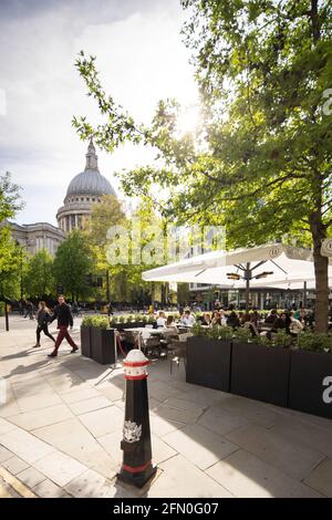 St paul's Cathedral, cheapside, Stadt London, england Stockfoto