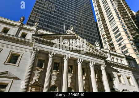 Appellate Division Courthouse of New York State durch Madison Square Park in New York City. Stockfoto