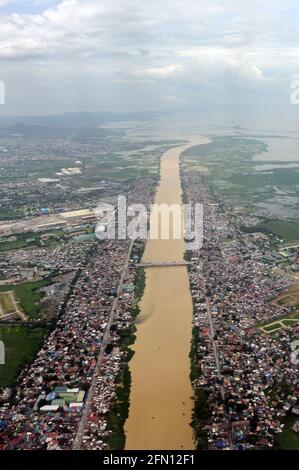Parañaque River in Metro Manila, Philippinen. Stockfoto