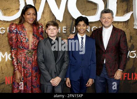 Dec 04, 2018 - London, England, UK - Mowgli: Legend of the Jungle Special Screening Fotoausstellungen: Naomie Harris, Louis Ashbourne Serkis, Rohan Chan Stockfoto